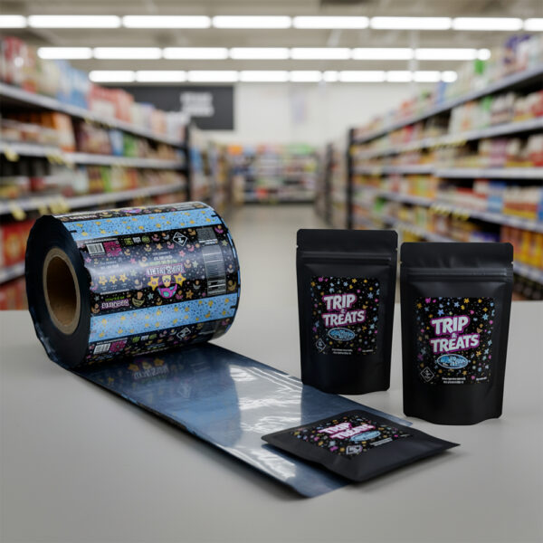 Transparent High Clarity Roll Film for Automatic Packaging Machine Chocolate Display Packaging Food Wrapping Material