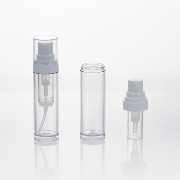 Double Chamber Powder Oil Mixing Bottle Two-in-one Mixing Pump Water Powder Mixed Essence Serum Bottle