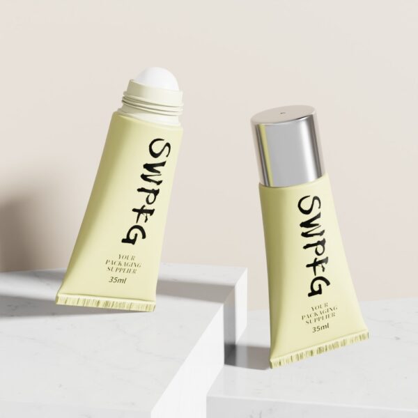 BB Cream CC Cream Airless Pump Packaging Tube Cylinder Container Cosmetic Plastic Tube