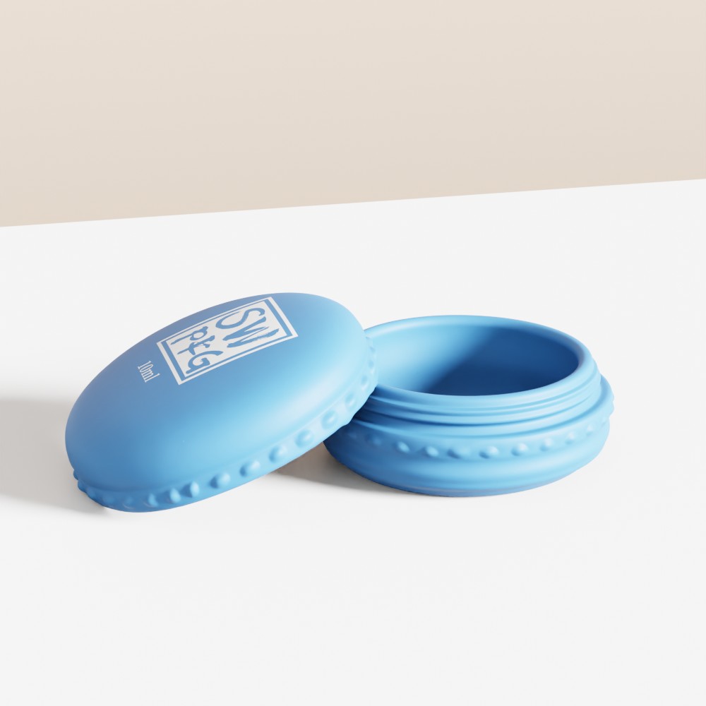 10g Colorful Macaron Shape Plastic Cute Cosmetic Skin Care Mini Cream Jars