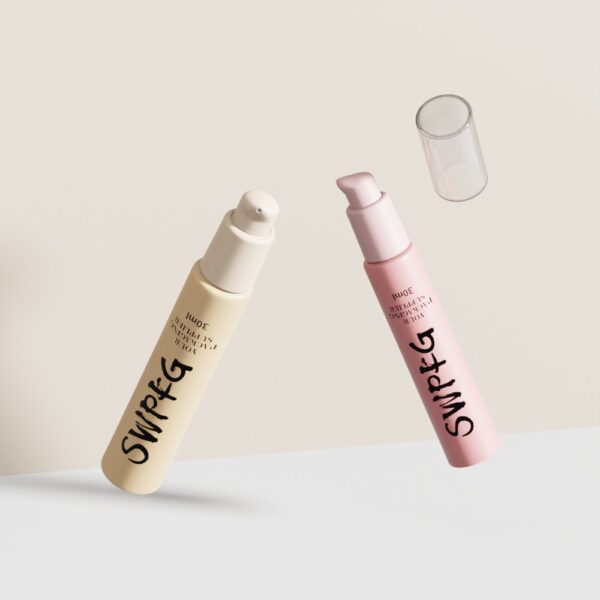 Wholesale Custom Color 25ml-75ml Tube Cosmetic Sunscreen Cream BB Cream Lotion Soft Tube with Pump Gold Stamping