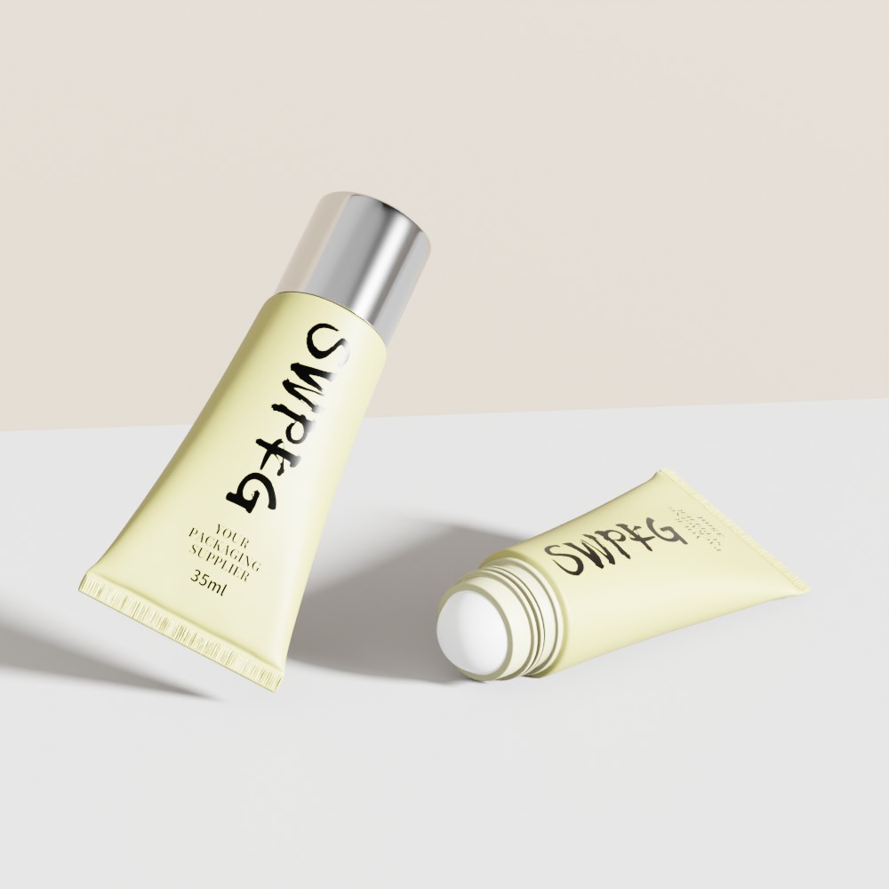 BB Cream CC Cream Airless Pump Packaging Tube Cylinder Container Cosmetic Plastic Tube - Image 2