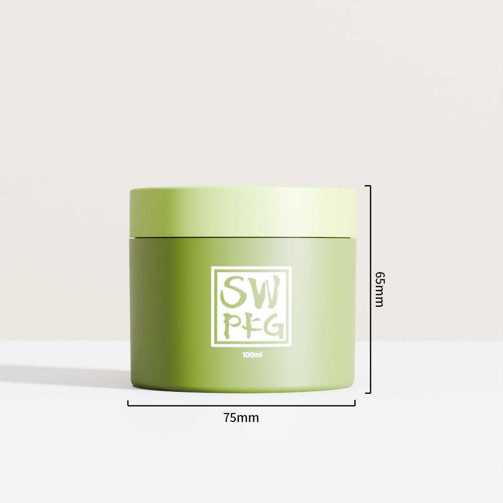 Custom Luxury Matte Custom Empty PP Double Wall Face Cream Sample Jar 100g Round Jar Plastic Nail Gel Jar - Image 3