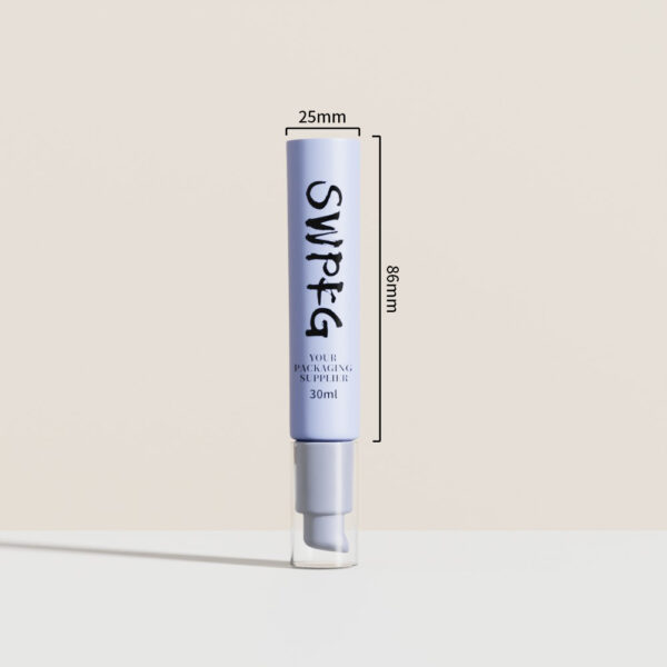 Wholesale Custom Color 25ml-75ml Tube Cosmetic Sunscreen Cream BB Cream Lotion Soft Tube with Pump Gold Stamping