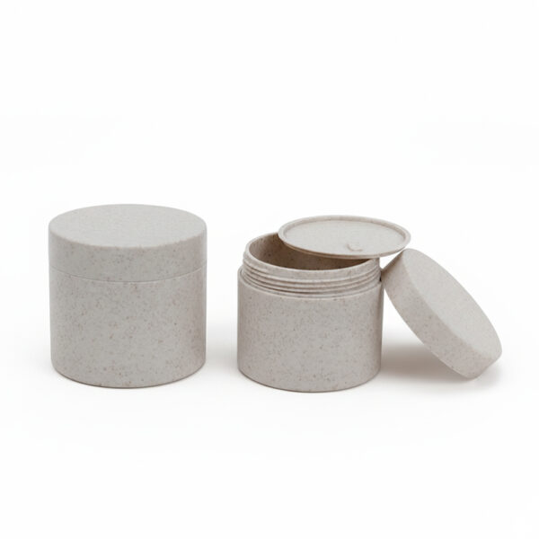 Custom Luxury Matte Custom Empty PP Double Wall Face Cream Sample Jar 100g Round Jar Plastic Nail Gel Jar