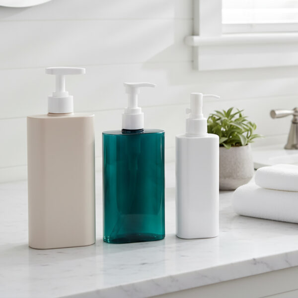 200ml 300ml 380ml Flat Bottles For Shampoo Hand Sanitizer Body Lotion Hotel Shower Gel Packaging Square Shape