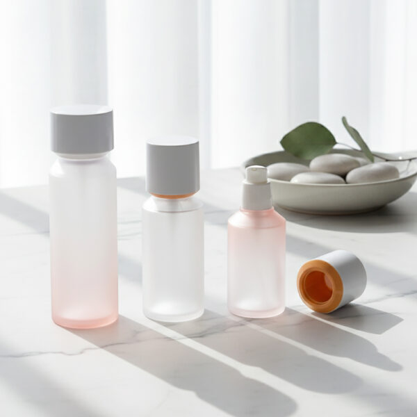 New Design 50G Frosted Bioplastic Luxury Skincare Cream Jars Bottles 30Ml 100Ml Empty Cosmetic Lotion Serum Packaging Plastic