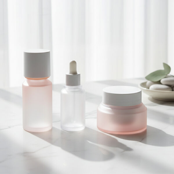 New Design 50G Frosted Bioplastic Luxury Skincare Cream Jars Bottles 30Ml 100Ml Empty Cosmetic Lotion Serum Packaging Plastic