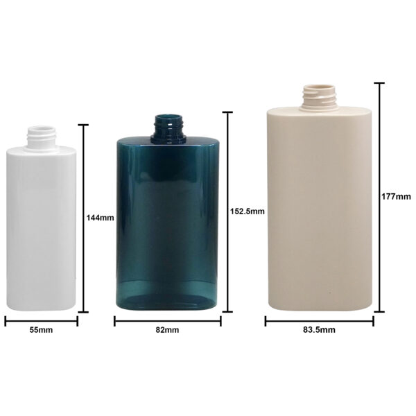 200ml 300ml 380ml Flat Bottles For Shampoo Hand Sanitizer Body Lotion Hotel Shower Gel Packaging Square Shape