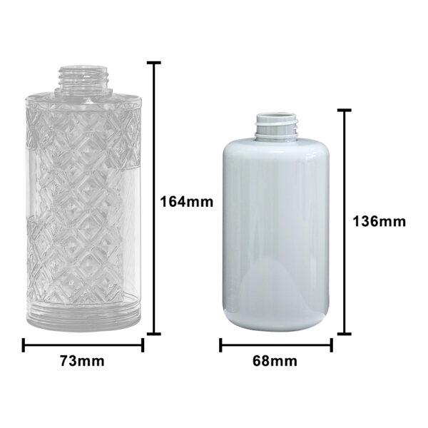 500ML ECO Friendly Plastic Shampoo Bottle