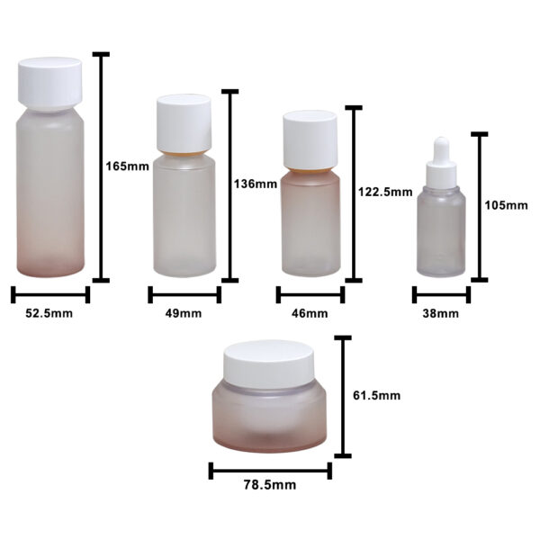 New Design 50G Frosted Bioplastic Luxury Skincare Cream Jars Bottles 30Ml 100Ml Empty Cosmetic Lotion Serum Packaging Plastic