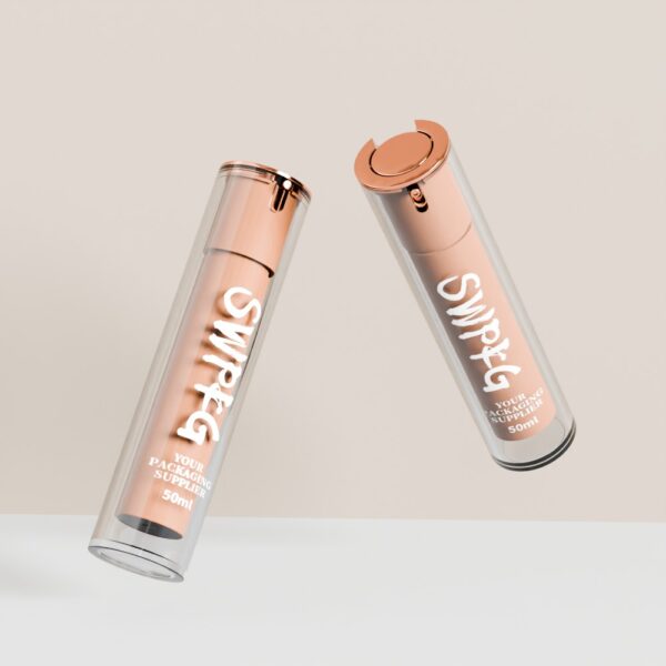 50ml Double Wall Plastic Lotion Cream Airless Bottle for Cosmetic Packaging (Copy)