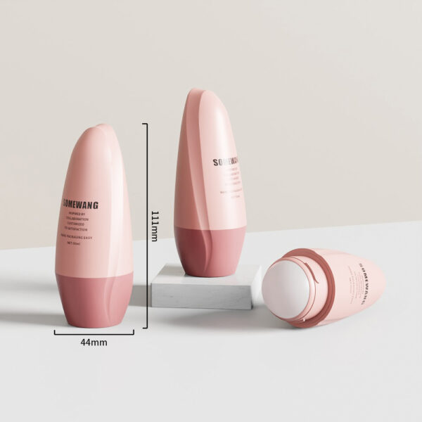 Somewang 50ml plastic roll on bottles with leak-proof roller caps,