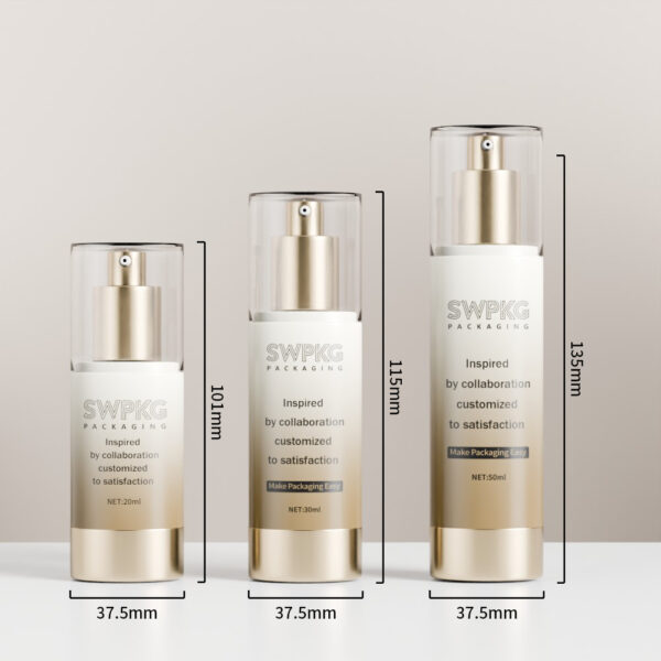 20ml 30ml 40ml Airless Pump Bottle AS Vacuum Cosmetic Lotion Cream Bottles Packaging