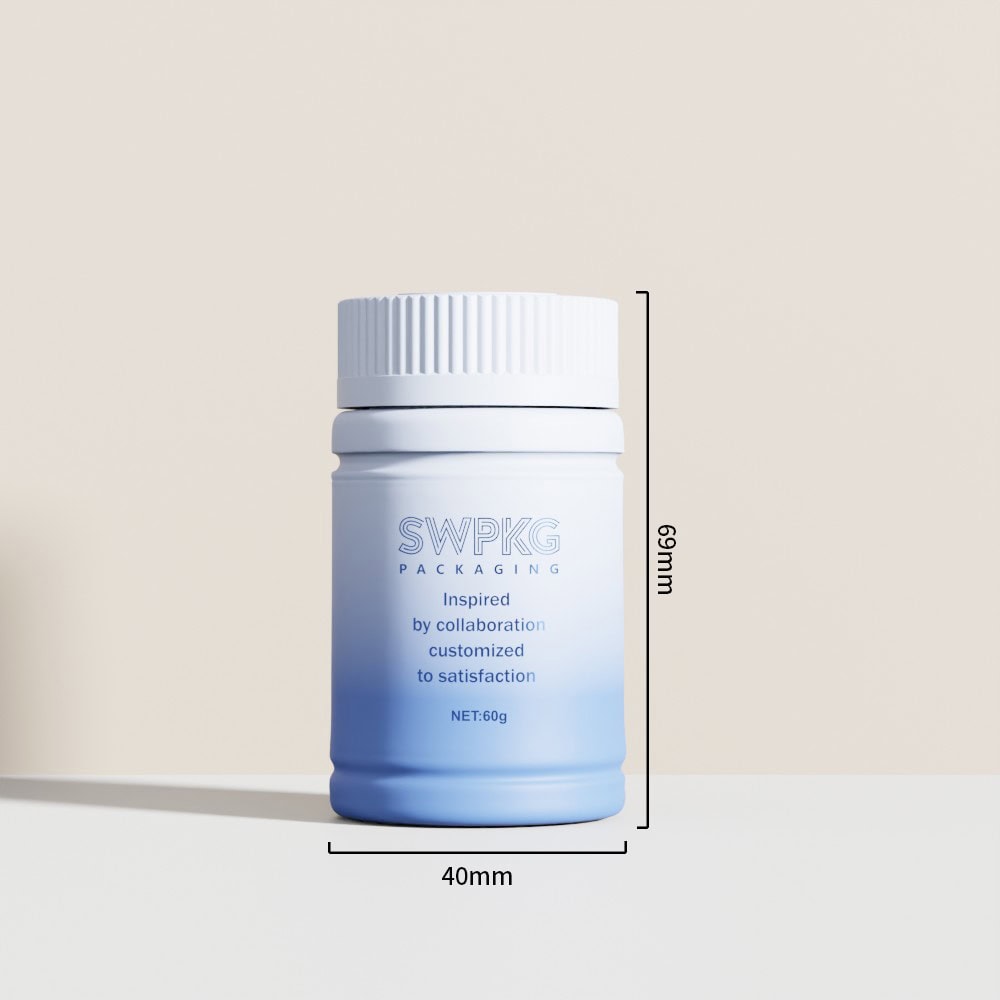 Somewang 60ml Plastic Pill Bottle for Medicine & Supplements