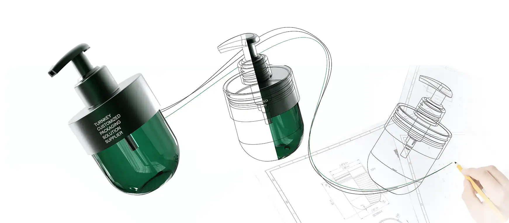 Innovative liquid dispenser by Somewang Packaging for precise product application.