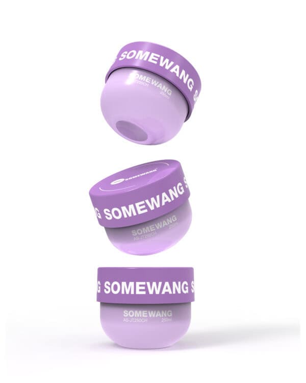 Customized Color of Plastic Round  Bottle for Skincare bottle with Pump ,250g jar