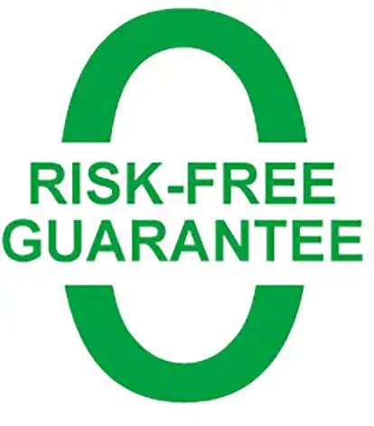 Risk-free guarantee icon for packaging solutions by Somewang Packaging.
