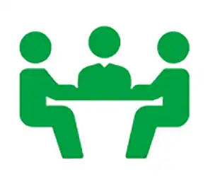 Business meeting with packaging professionals at Somewang Packaging.