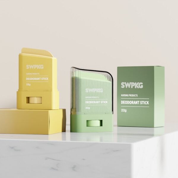 22g Custom Refillable Empty Plastic Push up Deodorant Stick Container for Travel and Personal Care