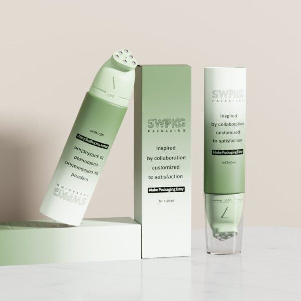 80ml -150ml Cosmetic Tube With Metal Roll Ball Plastic Tubes For Cream Packaging Facial Daily Skincare Eye Cream Use