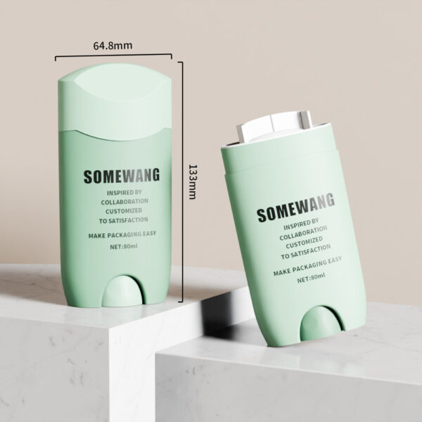 Packaging 80g White Plastic PP Deodorant Bottle Skin Care Serum Deodorant