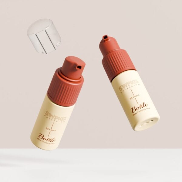 SOMEWANG 32/410 60ml PET Powder Spray Bottle with Pump Spray Dust Dry Hair Shampoo Powder Baby Talcum Customized Logo