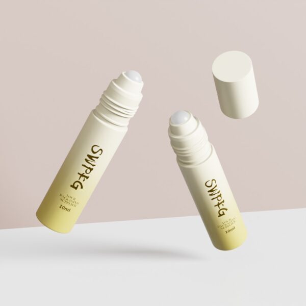 Somewang 10ml plastic roll on bottles with leak-proof roller caps