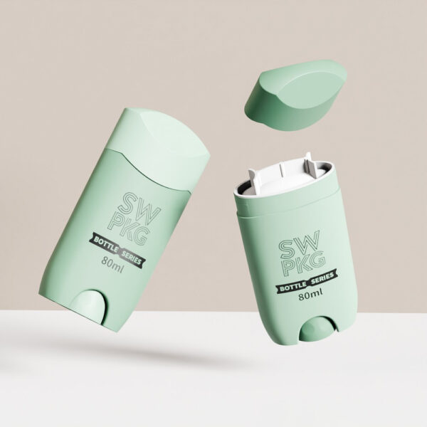 Packaging 80g White Plastic PP Deodorant Bottle Skin Care Serum Deodorant