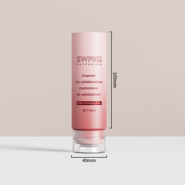 Luxury Makeup Private Label Round Foundation Concealer Stick Tube Container Packaging with Sponge