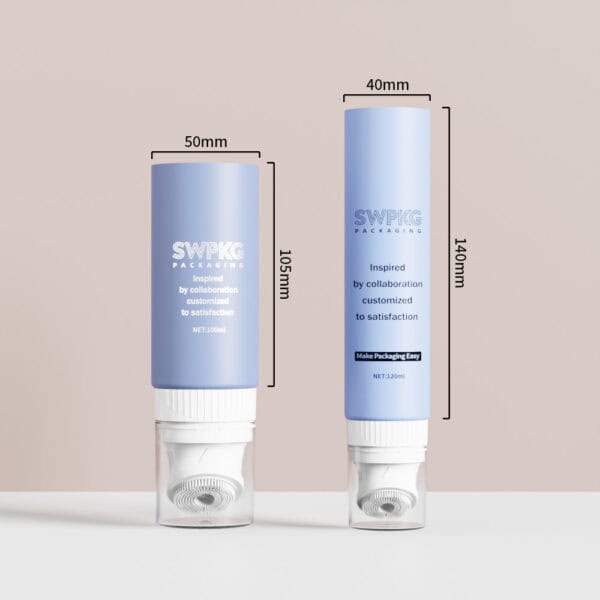 100ml 120ml PE Eye Cream Roller Cosmetic Tube Skincare Packaging Eco-friendly Cosmetic Tube Packaging