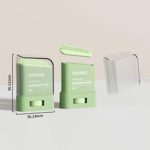 22g Custom Refillable Empty Plastic Push up Deodorant Stick Container for Travel and Personal Care