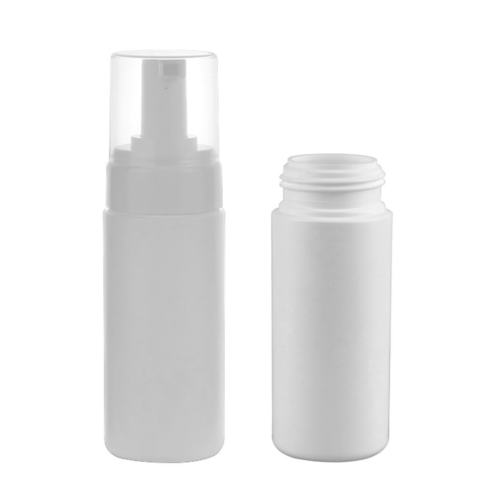 White 150ml foam bottle with pump for face cleansing products.
